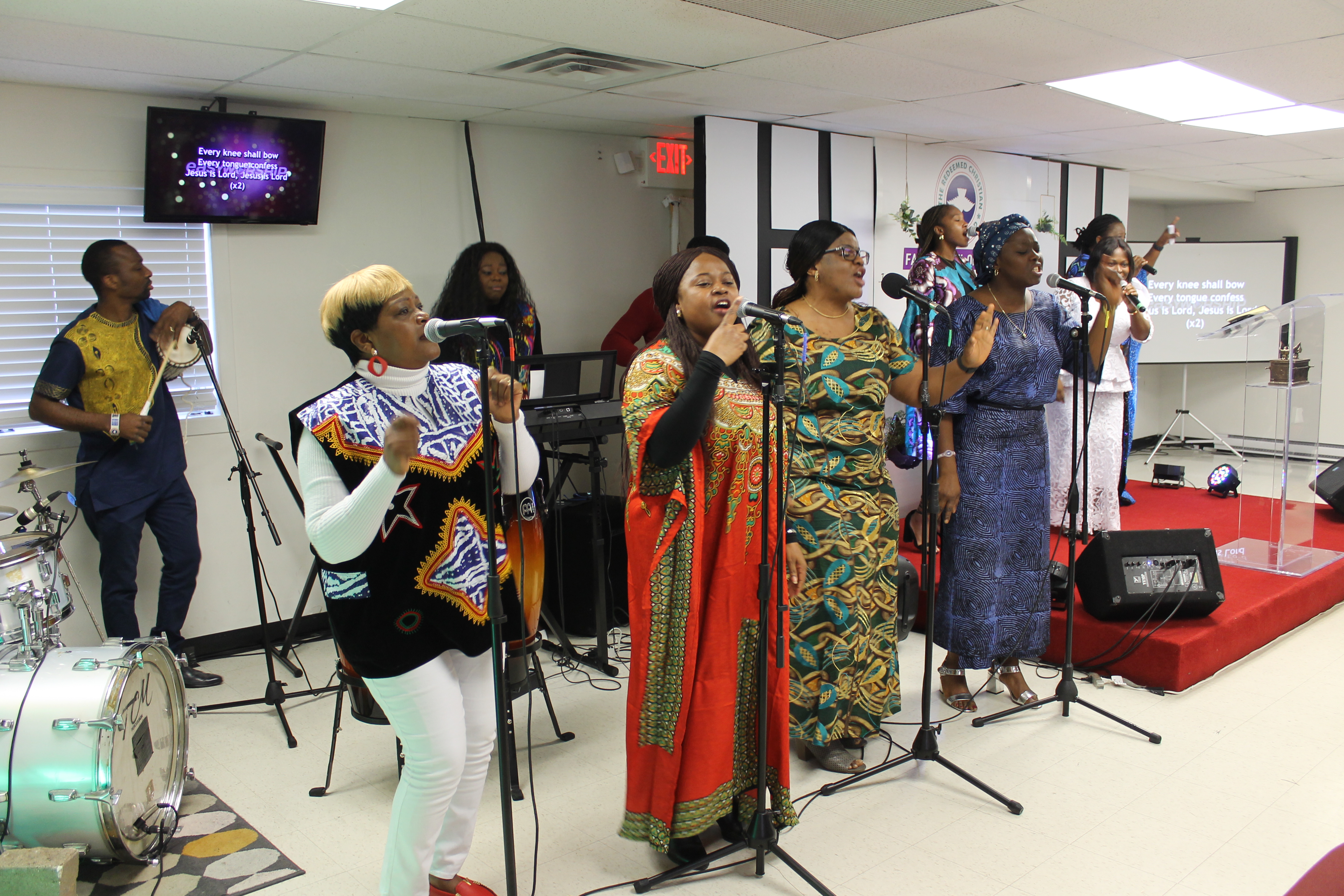 Faith Chapel women worshipping together